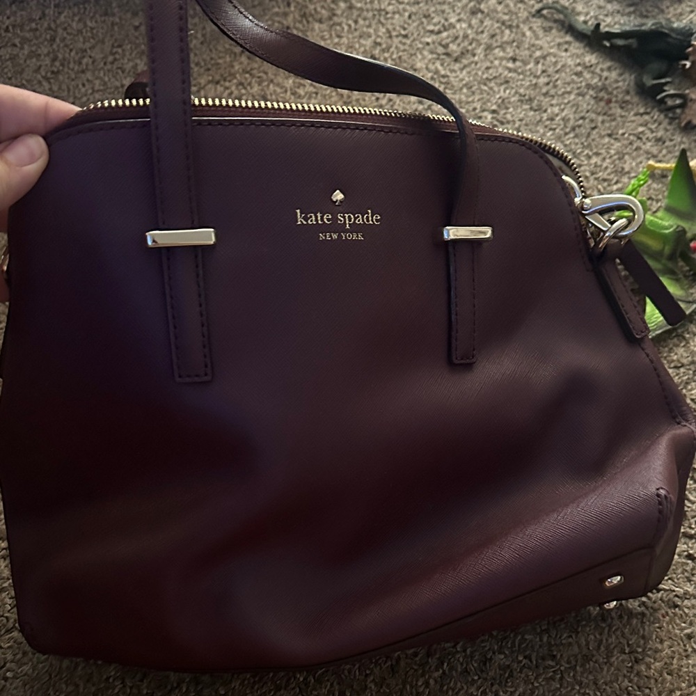 Kate Spade Brown and Cream Shoulder Bag